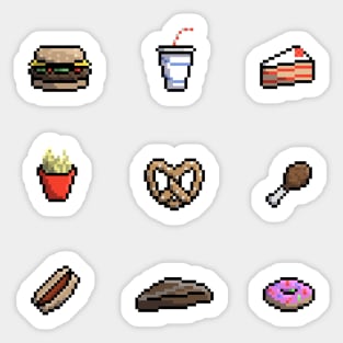 Pixel Food Sticker